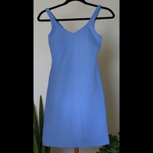 Lululemon Athletica Blue Sleeveless V-Neck Mini Sundress